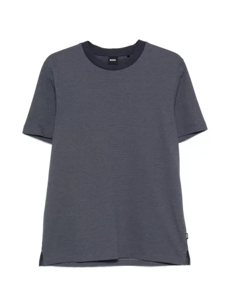 Tricou Boss cu decolteu rotund albastru