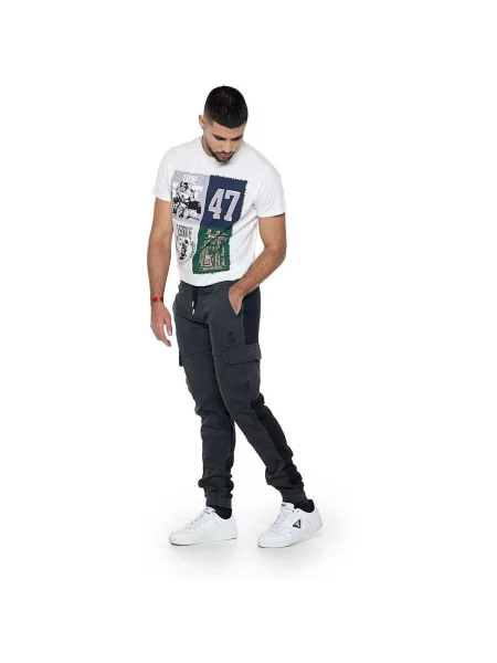 Pantaloni cargo Leone 1947 negru