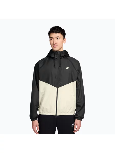 Geacă pentru bărbați Nike Windrunner Black/Sail/Sail negru