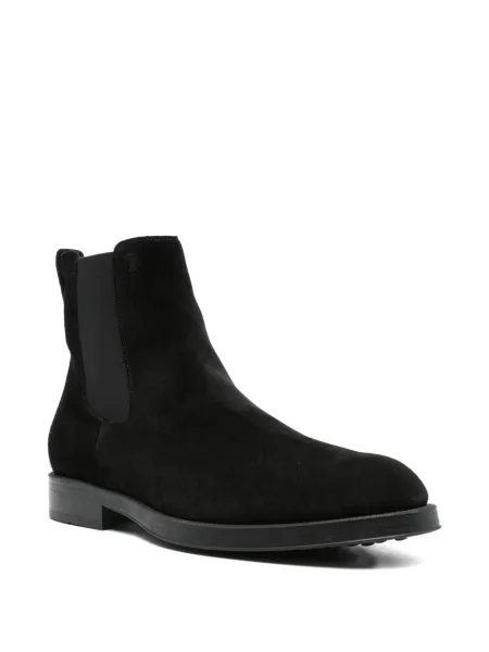 Botine chelsea Tod's din piele de căprioară negru