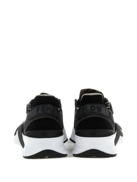 Sneakerși Fendi din jacard negru