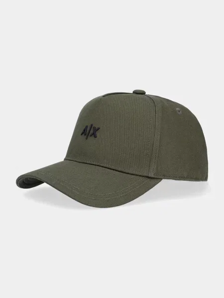 Шапка Armani Exchange с апликация зелено