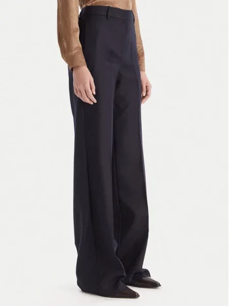 Marella Palazzo hlače Renoir Mornarsko Wide Leg modra