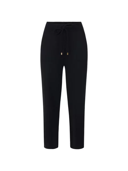 Pantaloni Elisabetta Franchi alergare cu cordon negru