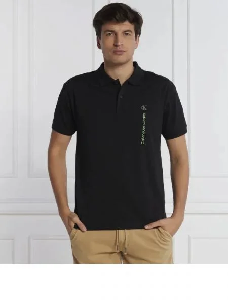 CALVIN KLEIN JEANS Tenisz póló | Relaxed fit fekete