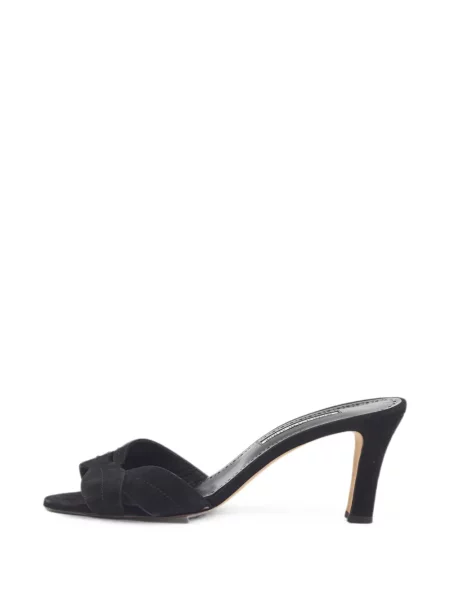 Sandale Manolo Blahnik din piele de căprioară negru