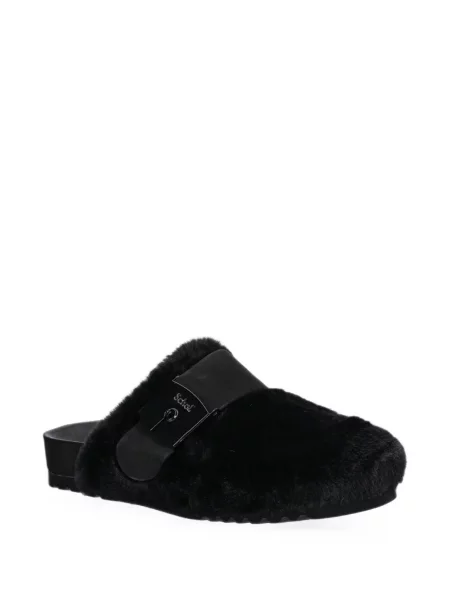 Papuci tip mules Scholl negru
