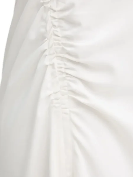 Rochie midi Samsøe Samsøe până la genunchi de costum alb