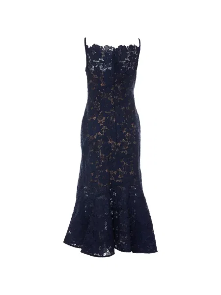 Rochie midi Self-portrait albastru