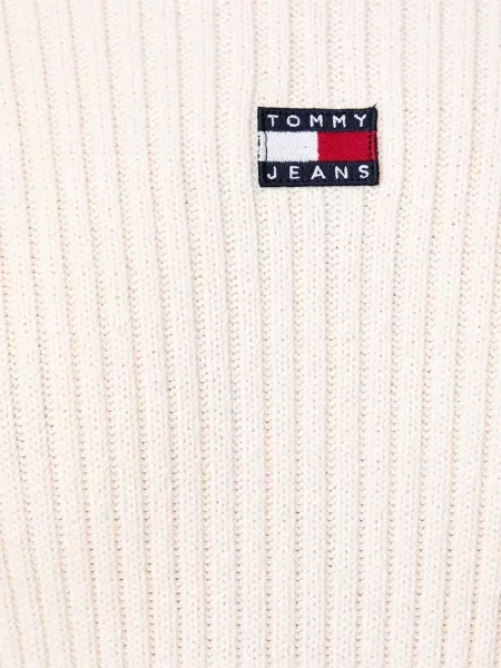 Tommy Jeans рокля тип пуловер от бежово