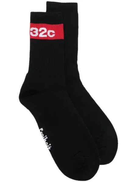 Șosete 032c tricotate cu imagine negru