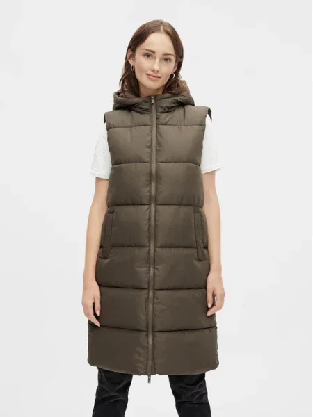 Pieces Vestă kaki