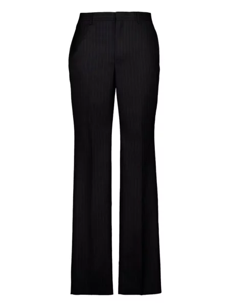 Pantaloni Givenchy de lână cu dungi negru