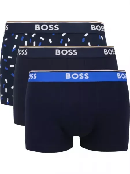 BOSS BLACK Chiloți boxer Trunk 3P Power Desig negru