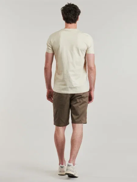 Tricou Lyle & Scott cu broderie bej