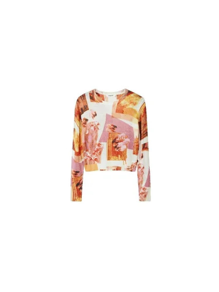 Pulover Desigual alb