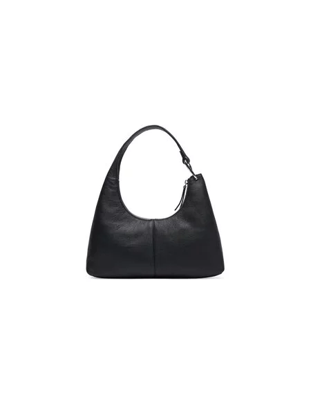 Kabelka Calvin Klein Slouchy Leather Shoulder Bag čierna