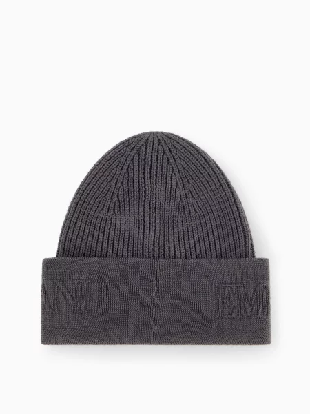 Шапка Emporio Armani серая
