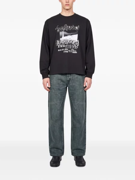 Lung tricou Magliano negru