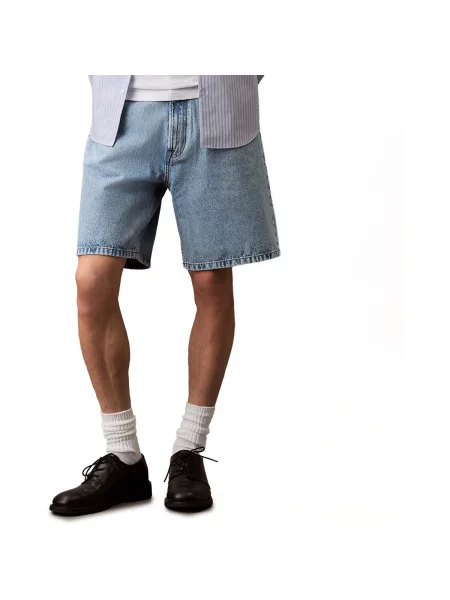 Pantaloni Calvin Klein Jeans albastru