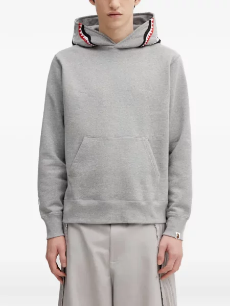 Hanorac cu glugă A Bathing Ape® cu glugă gri