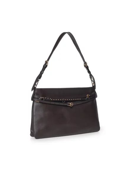 Pinko torebka crossbody skórzana brązowa