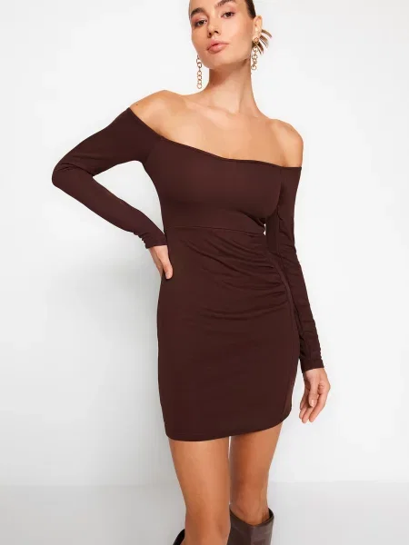 Rochie mini Trendyol maro