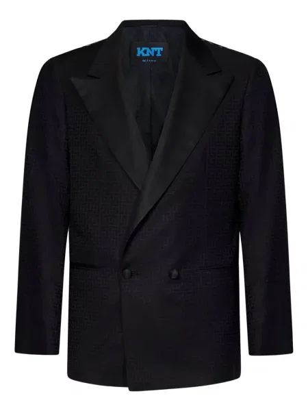 Sacou Kiton cu imprimeu geometric negru