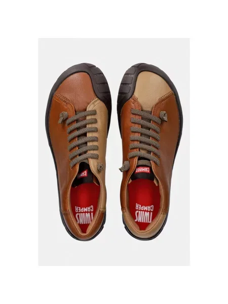 Sneakersy Camper skórzane brązowe