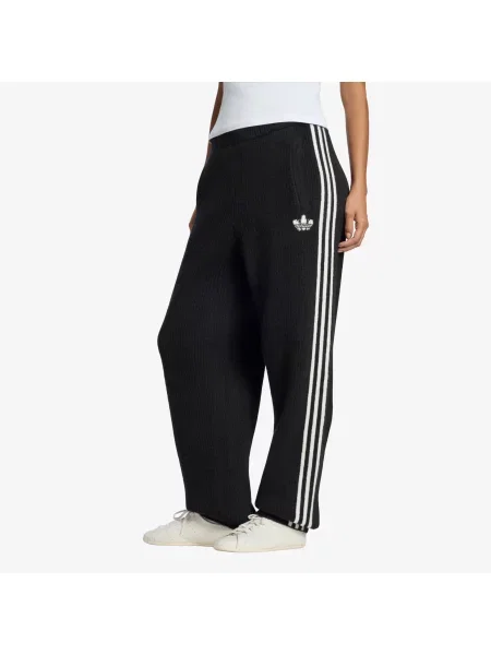 Pantaloni de trening adidas Adiluna Season 2 x Jennie Knitted Loose Pants Black L negru