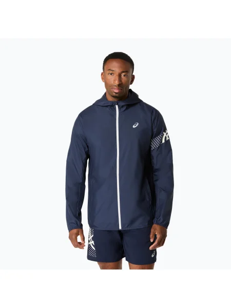 Geacă de alergare pentru bărbați ASICS Icon midnight/cream