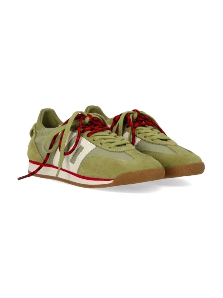 Sneakersy Back70 skórzane zielone