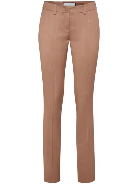 Pantaloni chino Philipp Plein cu dungi maro