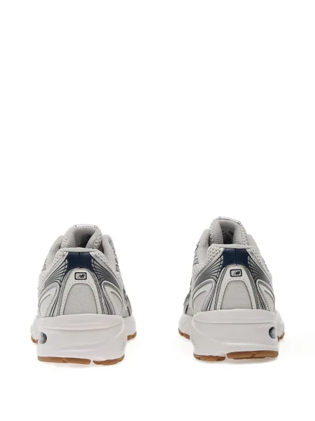 Велурени маратонки New Balance 530 с висока талия с принт сиво