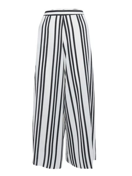 Pantaloni Alice + Olivia cu dungi alb