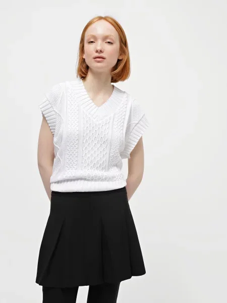 Braska Жилет Без підкладки білий