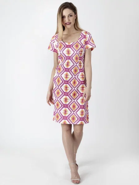 Sukienka ołówkowa Perso z krótkim rękawem