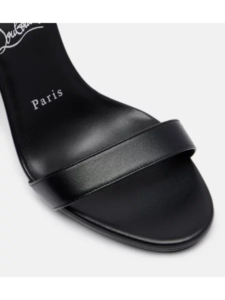 Pantofi cu toc Christian Louboutin din piele slingback negru