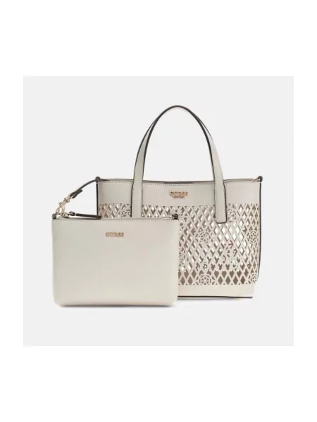 Guess Geantă Letty Mini alb