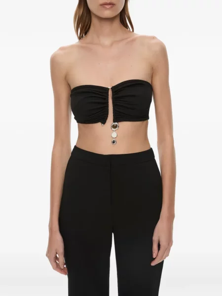 Top Christopher Esber cu volane negru