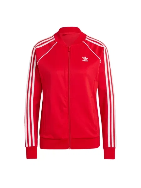 Dukserica adidas Originals Adicolor Classics SST za žene s aplikacijom crvena