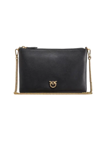 Rucsac Pinko din piele fără toc clasic negru