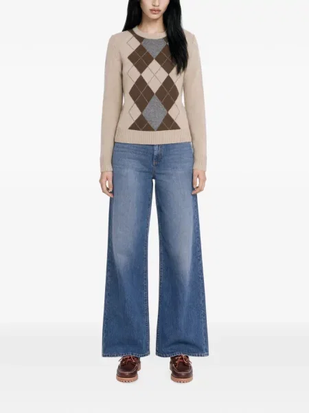 Pulover Max Mara de lână cu model argyle