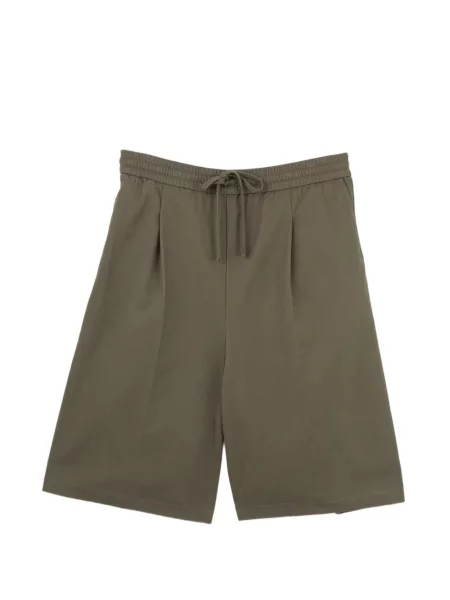 Pantaloni scurți Essentials din țesătură twill cu cordon verde
