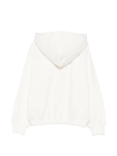 Bluza z kapturem dziecięca Moschino biała