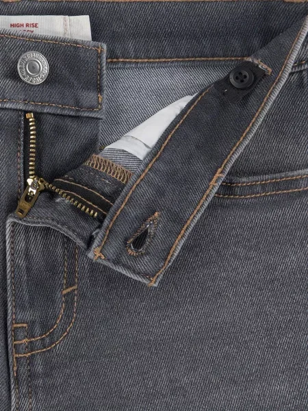 Levi's дънки wide leg за деца HIGH RISE BAGGY сиво