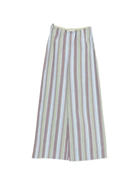 Pantaloni Faithfull The Brand cu dungi verde