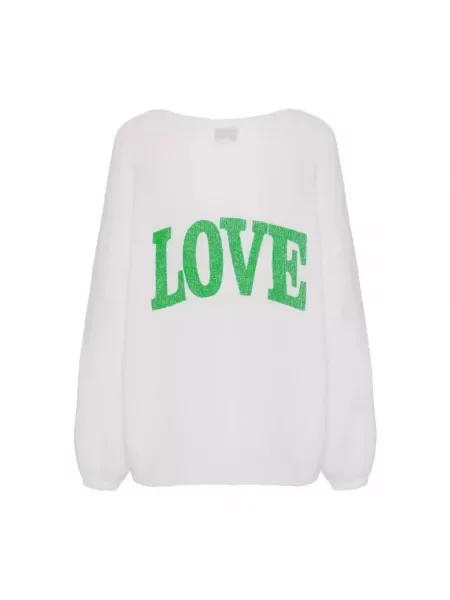 Sweter wełniany Americandreams wełniany biały