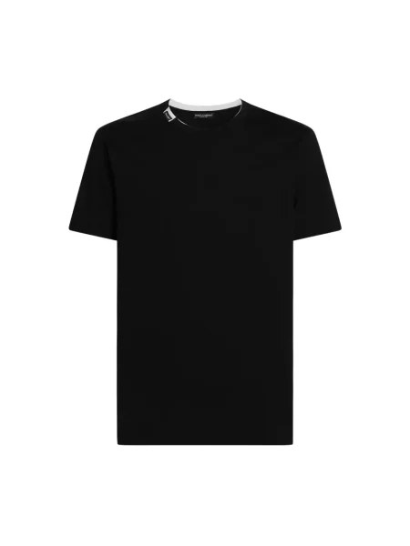 Tricou Dolce & Gabbana din jerseu negru