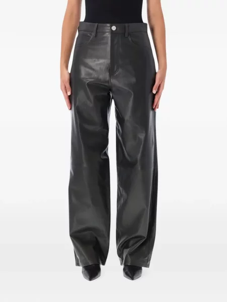 Pantaloni Róhe din piele gri